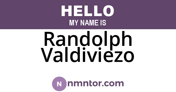 Randolph Valdiviezo