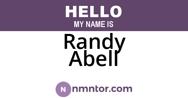 Randy Abell