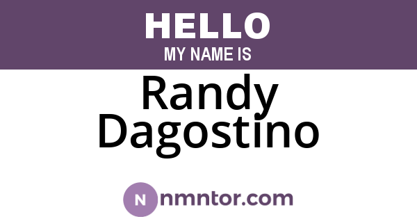 Randy Dagostino