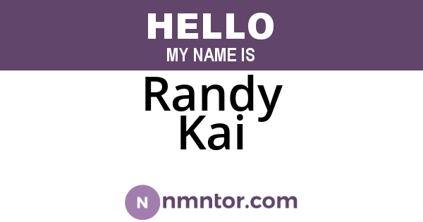 Randy Kai