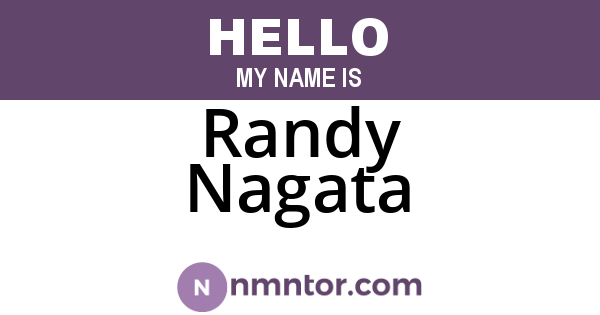 Randy Nagata