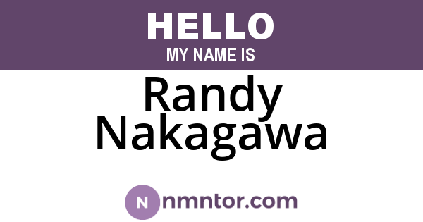 Randy Nakagawa