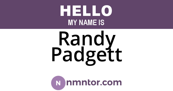 Randy Padgett