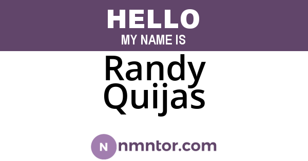 Randy Quijas
