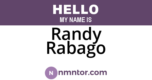 Randy Rabago