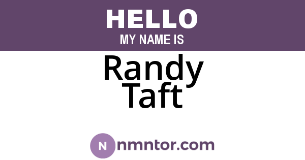 Randy Taft