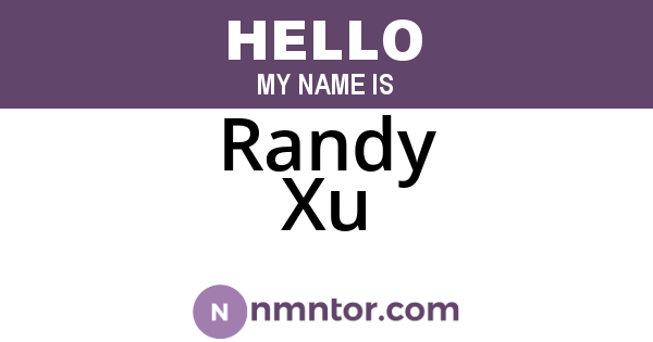 Randy Xu