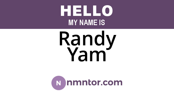 Randy Yam