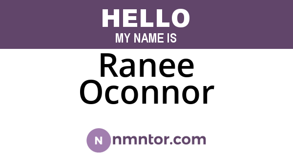 Ranee Oconnor