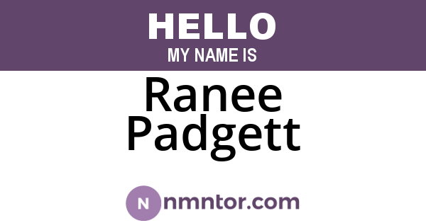Ranee Padgett