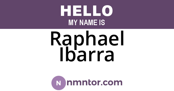 Raphael Ibarra