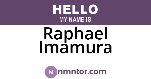 Raphael Imamura