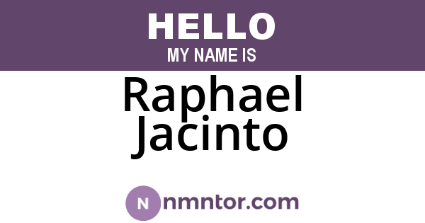 Raphael Jacinto