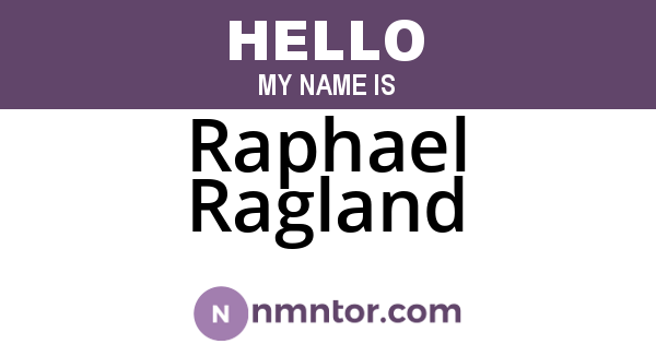 Raphael Ragland