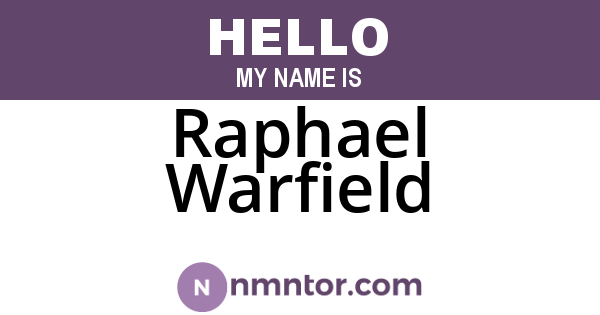 Raphael Warfield
