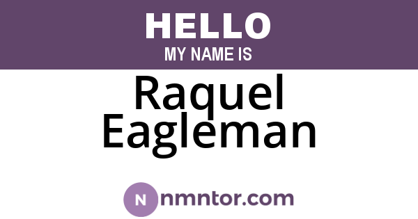 Raquel Eagleman