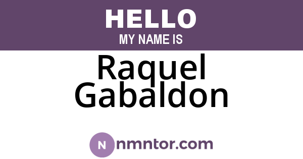 Raquel Gabaldon