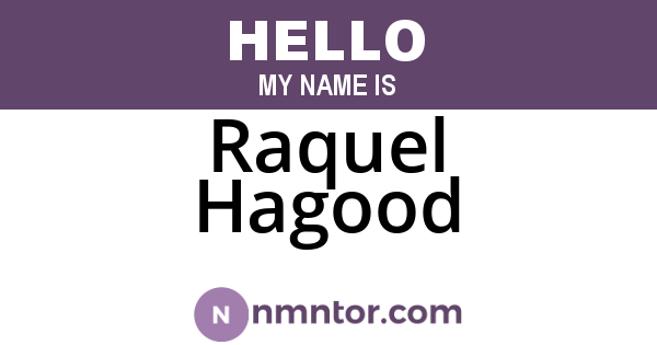 Raquel Hagood