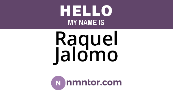 Raquel Jalomo