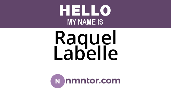 Raquel Labelle