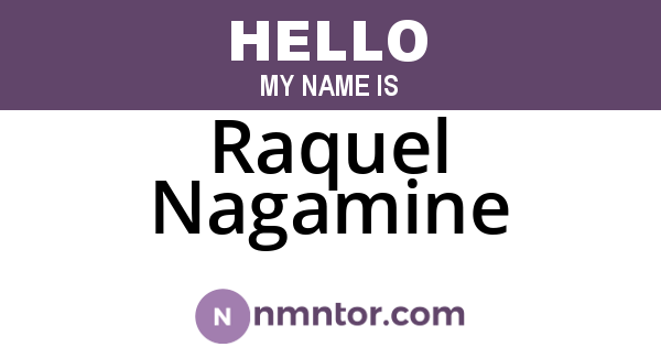 Raquel Nagamine