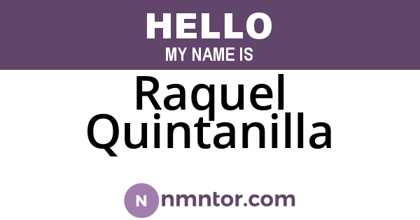 Raquel Quintanilla