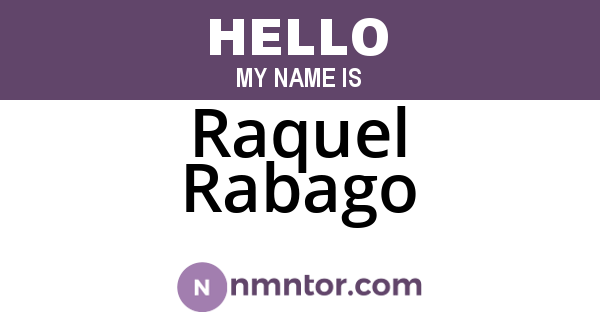Raquel Rabago