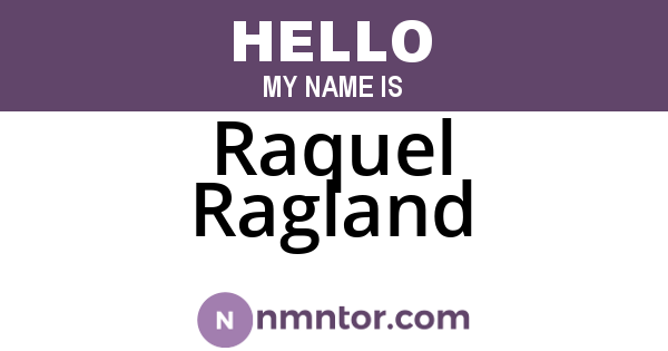 Raquel Ragland