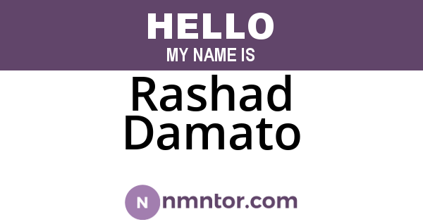 Rashad Damato