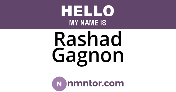 Rashad Gagnon
