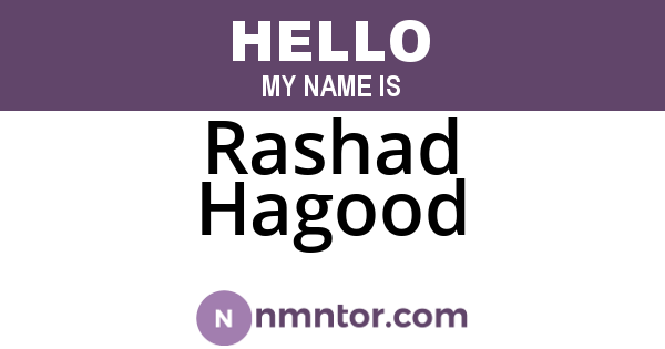 Rashad Hagood