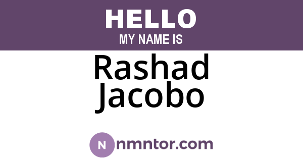 Rashad Jacobo