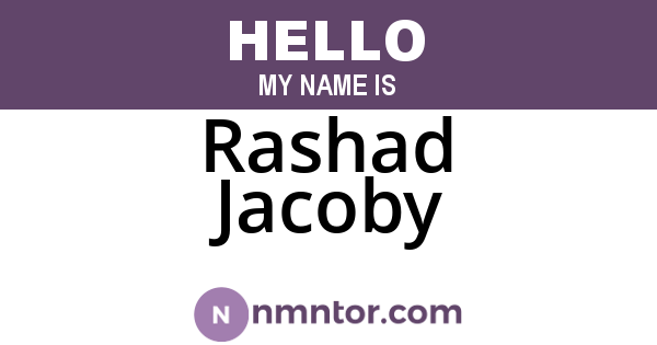 Rashad Jacoby