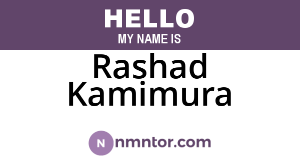 Rashad Kamimura