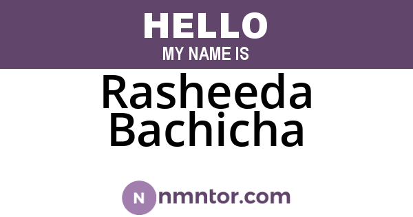 Rasheeda Bachicha
