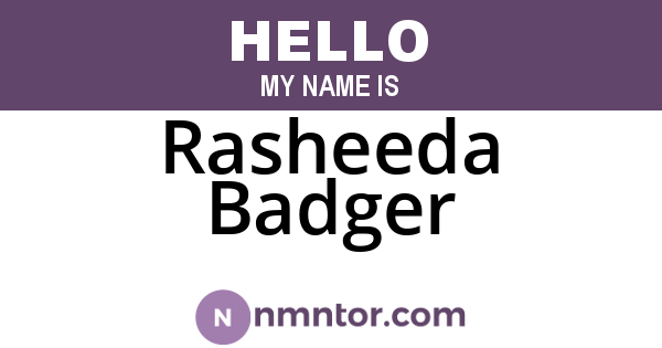 Rasheeda Badger