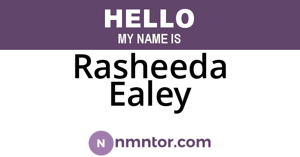 Rasheeda Ealey