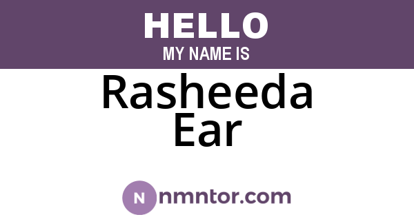 Rasheeda Ear