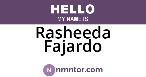 Rasheeda Fajardo