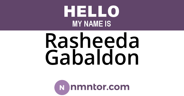 Rasheeda Gabaldon