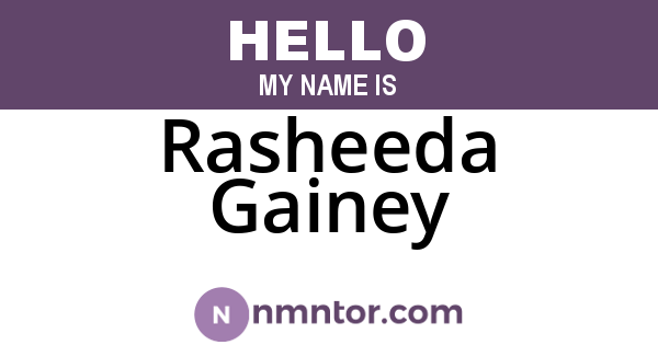 Rasheeda Gainey