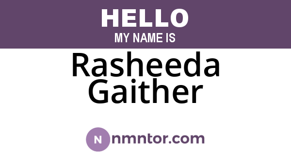 Rasheeda Gaither