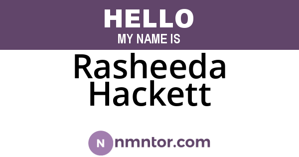 Rasheeda Hackett