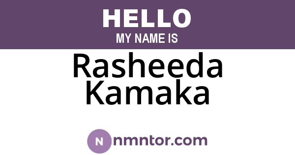 Rasheeda Kamaka