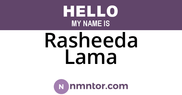 Rasheeda Lama