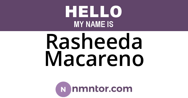 Rasheeda Macareno