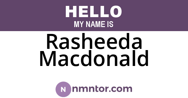Rasheeda Macdonald