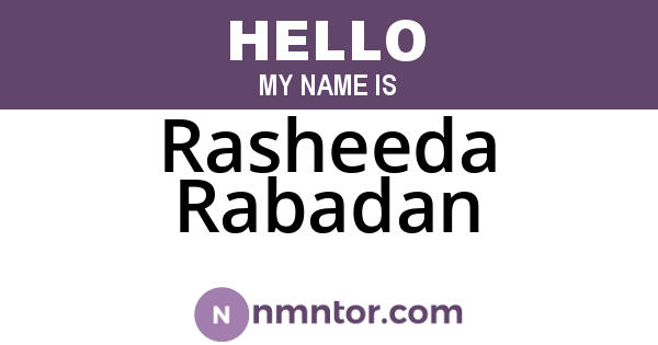 Rasheeda Rabadan