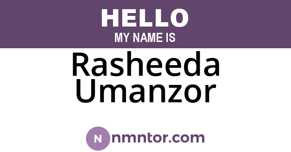 Rasheeda Umanzor