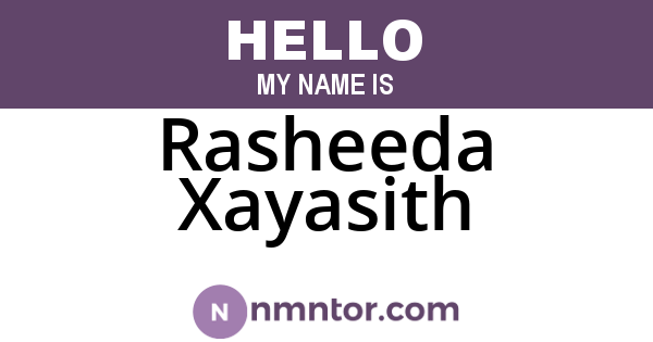 Rasheeda Xayasith